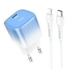 Hoco C101A Charger Adapter with Type C to Lightning Cable