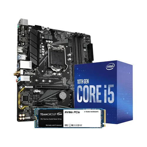 Intel Core i5-10400, Gigabyte Motherboard & TEAM SSD Bundle Price 