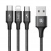 Baseus Rapid Series 3-in-1 Data & Charging Cable