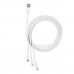 Baseus Superior Series 3-in-1 Fast Charging Data Cable White