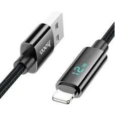 Hoco U125 Benefit USB-A to Lightning 12W Data Cable With Display