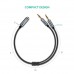 UGreen 20899 3.5mm Female to 2 male Audio Cable Black