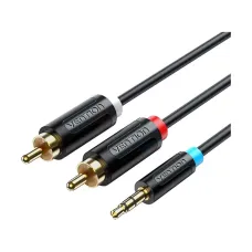 VENTION BCLBJ 3.5MM Male to 2-Male RCA 5 Meter Adapter Cable