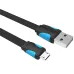 Vention VAS-A08-B150 Flat USB Male to Micro USB 1.5M Cable