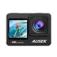 AUSEK AT-Q60TR Combo 4K Dual Screen WiFi Action Camera