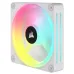 Corsair iCUE LINK QX120 RGB 3 in 1 120mm PWM Case Fan Starter Kit with iCUE LINK System Hub White