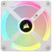 Corsair iCUE LINK QX120 RGB 3 in 1 120mm PWM Case Fan Starter Kit with iCUE LINK System Hub White