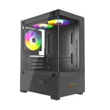 MaxGreen S19001 Mid-Tower M-ATX Gaming Casing With 3x ARGB Fan