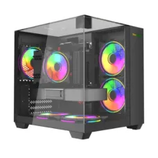 MaxGreen S275-33 Three Glass Full View Mid-Tower M-ATX Gaming Casing