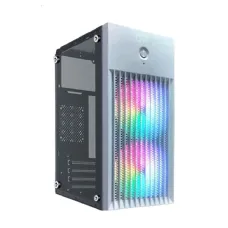 OVO J-618 W Acrylic RGB Mini-Tower mATX Gaming Casing White