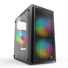 Revenger FIRE Mini Tower Micro ATX RGB Gaming Case with Power Supply