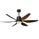 Qulik Silex 66" Decorative Silent Ceiling Fan With Light and Remote