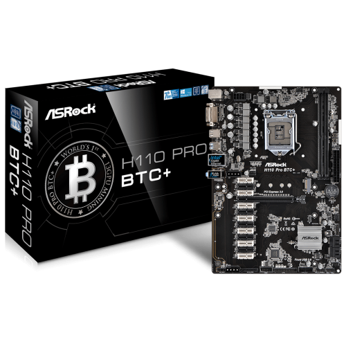 Asrock h110 pro btc не видит видеокарты