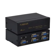 FJGEAR FJ-2504A 250Mhz 1 to 4 Port VGA Splitter