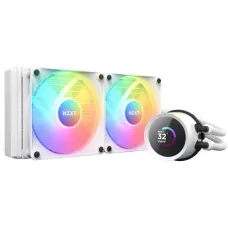 NZXT Kraken 240 RGB 240mm AIO Liquid CPU Cooler White with LCD Display 