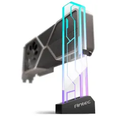 Antec AT-GPUH-ARGB-TG-BK Tempered Glass ARGB GPU Holder