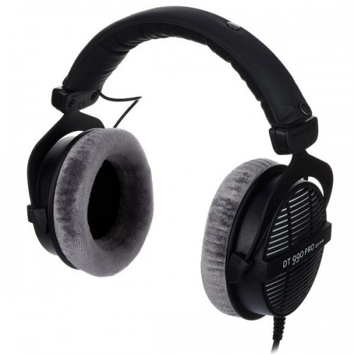 beyerdynamic DT 990 Pro 250 Ohm Open-Back Studio Mixing Headphones Bundle  -Includes- Soft Case, Headphone Splitter, and More