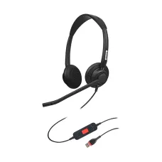 Inbertec UB815DM AI Noise Cancelling USB Wired Headphone