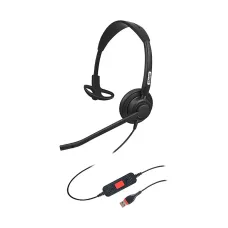 Inbertec UB815M AI Noise Cancelling USB Wired Headphone