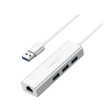 Yuanxin X-3561 USB to Tri USB & LAN Multi-Interface HUB