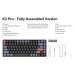 Keychron K2 Pro QMK/VIA Fully Assembled RGB Hot-Swappable Red Switch Wireless Custom Mechanical Keyboard