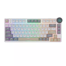 Royal Kludge N80 Low-Profile Tri-Mode RGB Mechanical Keyboard Pearly Dawn