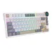 Royal Kludge N80 Low-Profile Tri-Mode RGB Mechanical Keyboard Pearly Dawn