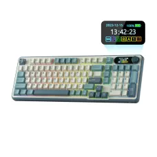Royal Kludge S98 Tri-Mode Hot-Swappable Brown Switch Mechanical Keyboard With Display