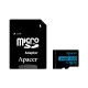 Apacer R100 MicroSDXC UHS-I U3 V30 A1 64GB Class-10 Memory Card with Adapter