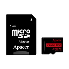 Apacer R100 SDXC/SDHC UHS-I U3 V30 256GB Class 10 Memory Card with Adapter