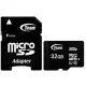 TEAM 32GB MicroSDHC/SDXC UHS-I U1 C10 Memory Card with Adapter