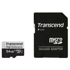 Transcend USD350V U1 64GB High Endurance MicroSD Memory Card with Adapter