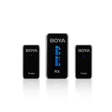 Boya BY-XM6-S2 Mini 2.4GHz Dual-Channel Wireless Microphone System