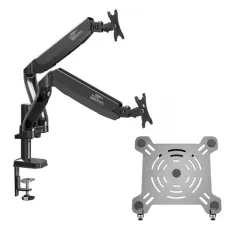 Kaloc KLC-DS90-2 Double Arm and ZENO MP2 Tray Stand Combo