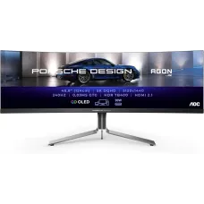 AOC AGON PRO PD49 PORSCHE DESIGN 49" 240Hz 0.3ms 5K DUAL-QHD QD-OLED Gaming Curved Monitor