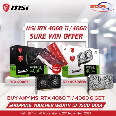 MSI RTX 4060Ti / 4060 Sure Win Offer