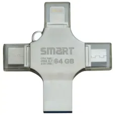 Smart SuperFast SM8 64GB 4-in-1 Metal Body USB 3.1 Pen Drive