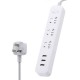 Xiaomi Mi XMCXB01QM 3 Socket 3 USB Power Strip White