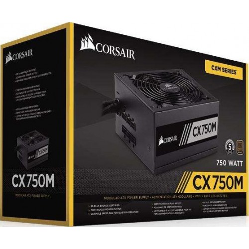 CORSAIR CX750M 750W 80 PLUS Bronze Power Supply Price in Bangladesh