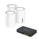 Cudy M1800 3 Pack Dual-Band WiFi 6 Mesh Router & Marsriva KP1 Ultra 30W 16000mAh Mini UPS Combo