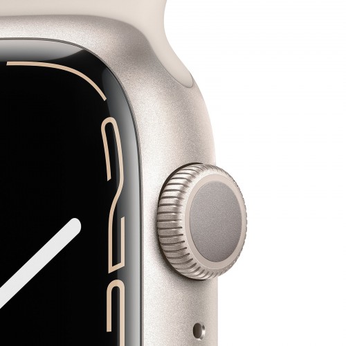 Apple Watch - Apple Watch 7 45mm スターライト（GPS モデル）の+