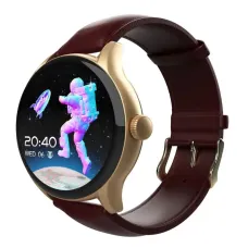 Titan Evoke Bluetooth Calling Leather Strap Smart Watch