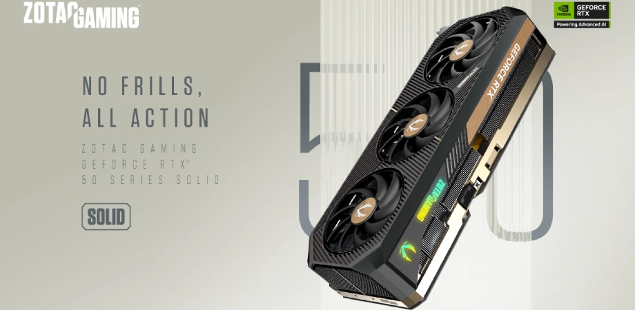 ZOTAC GAMING GeForce RTX 5090 SOLID 32GB GDDR7 Graphics Card