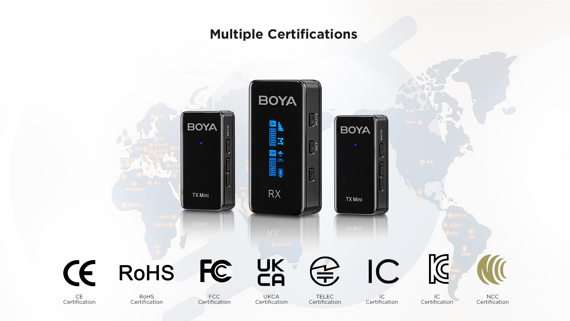 Boya BY-XM6-S2 Mini 2.4GHz Dual-Channel Wireless Microphone System