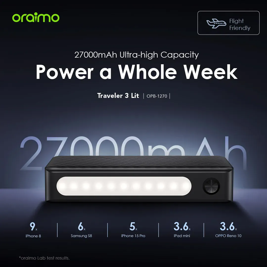 Oraimo Traveler 3 Lit Power Bank